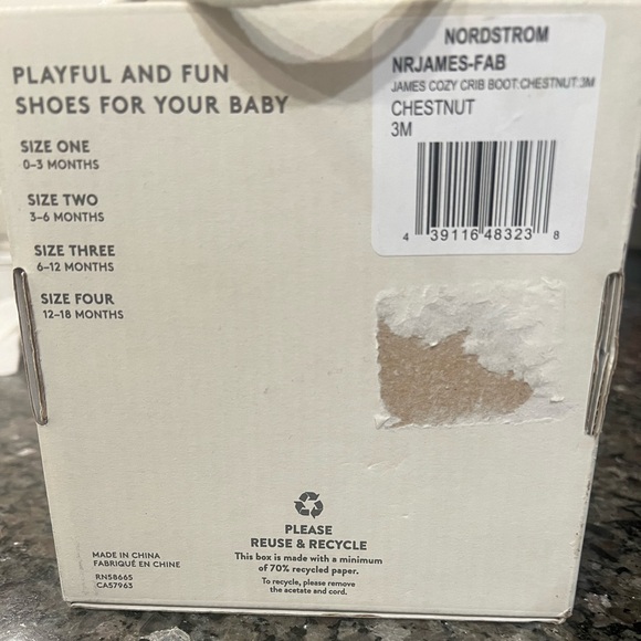 NEW Baby 3 Months Chestnut Winter Cozy Boot Booties Crib Shoe - Picture 6 of 7